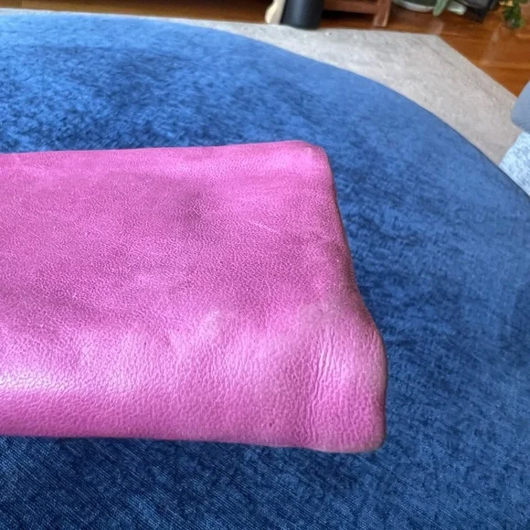 Junior Drake Pink Leather Zip Around Wallet Butter Soft Foldout Organizer - Picture 14 of 16